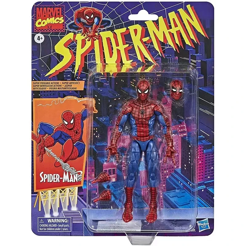 ML Legends Classic Spider Man 6 Inch Action Figure Toys Copy Spiderman Figures Statue Model Doll Collectible Ornaments Gifts