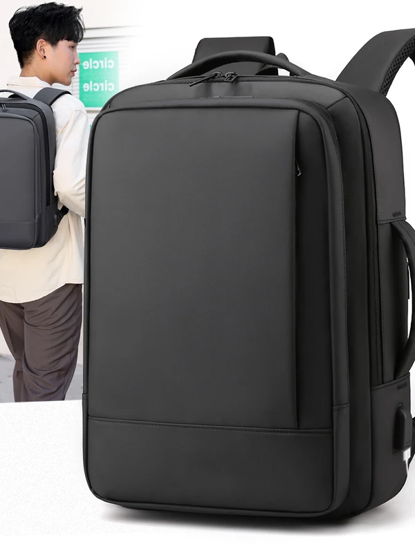 

Men's Large Capaci Busin Travel Laptop Bapa Multifunctional Commuter Double oulder Bag Outdoor Functional Sle
