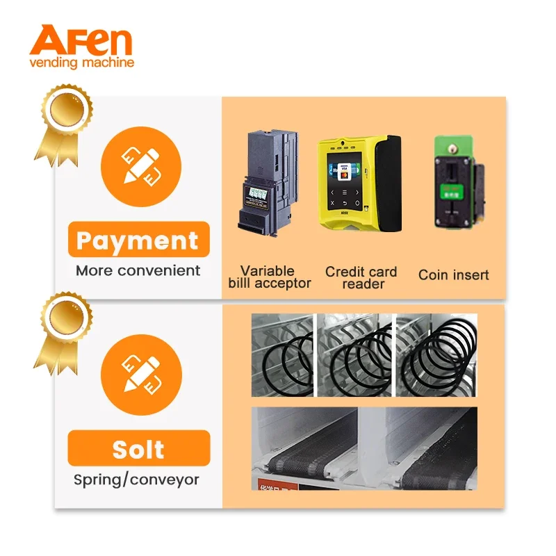 AFEN S770 Máquinas de venda automática inteligentes para garrafas de bebidas com preço competitivo