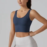 Yoga Bra Underwear Women Summer Shockproof Bra Beautiful Back Sports Running External Wear Training Fitness Yoga Tank Top Bra - Image 3