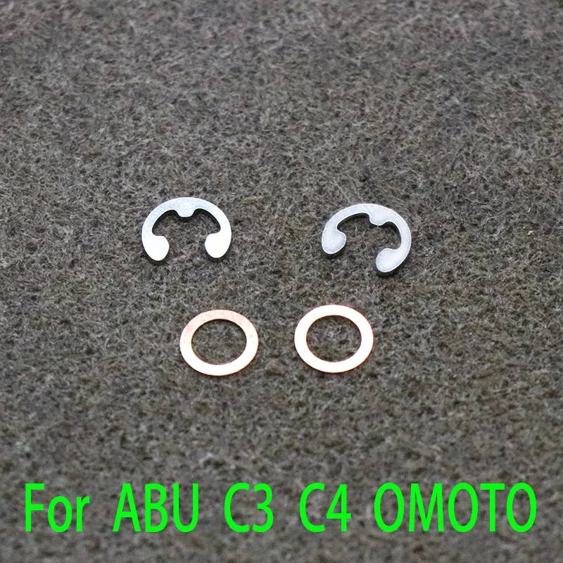 5 PCS E Shape Circlip Clasp,Gasket,Stainless Steel Parts,Baitcasting Reel Fishing Wheel Install Refit Repair Accessories