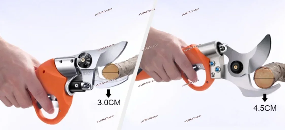 

111-45MM Lithium Battery Electric Pruning Shears Trimming Ratchet Anti-Slip Grip Folding