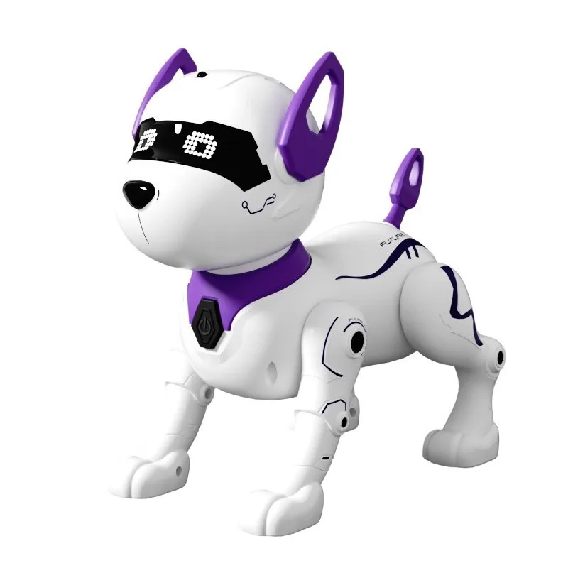 Remote Control Stunt Robot Dog Toy, Programmable Touch Sensing RC Robotic Pet, Sing Dance Imitate Animal Birthday Gift