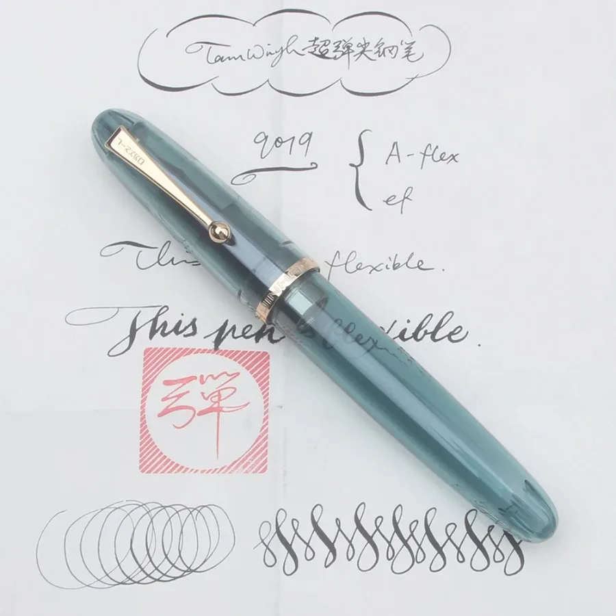 

Ручка-пенал Jinhao 9019 с суперэластичным гибким пером – ультрагибкая ручка для скетчинга, рисования цветов, круглого и готического письма, мягкая и эластичная.