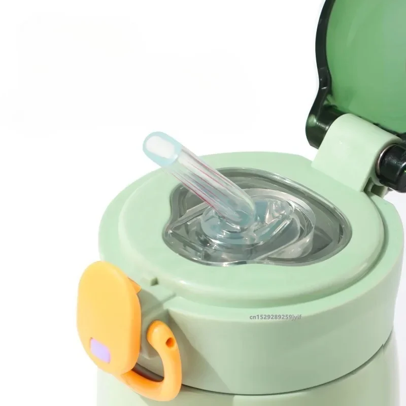 320/460ML Kids Stainless Steel Insulated Water Bottle Portable Straw Thermos Mug Cold Hot Use For Students Outdoor view 5