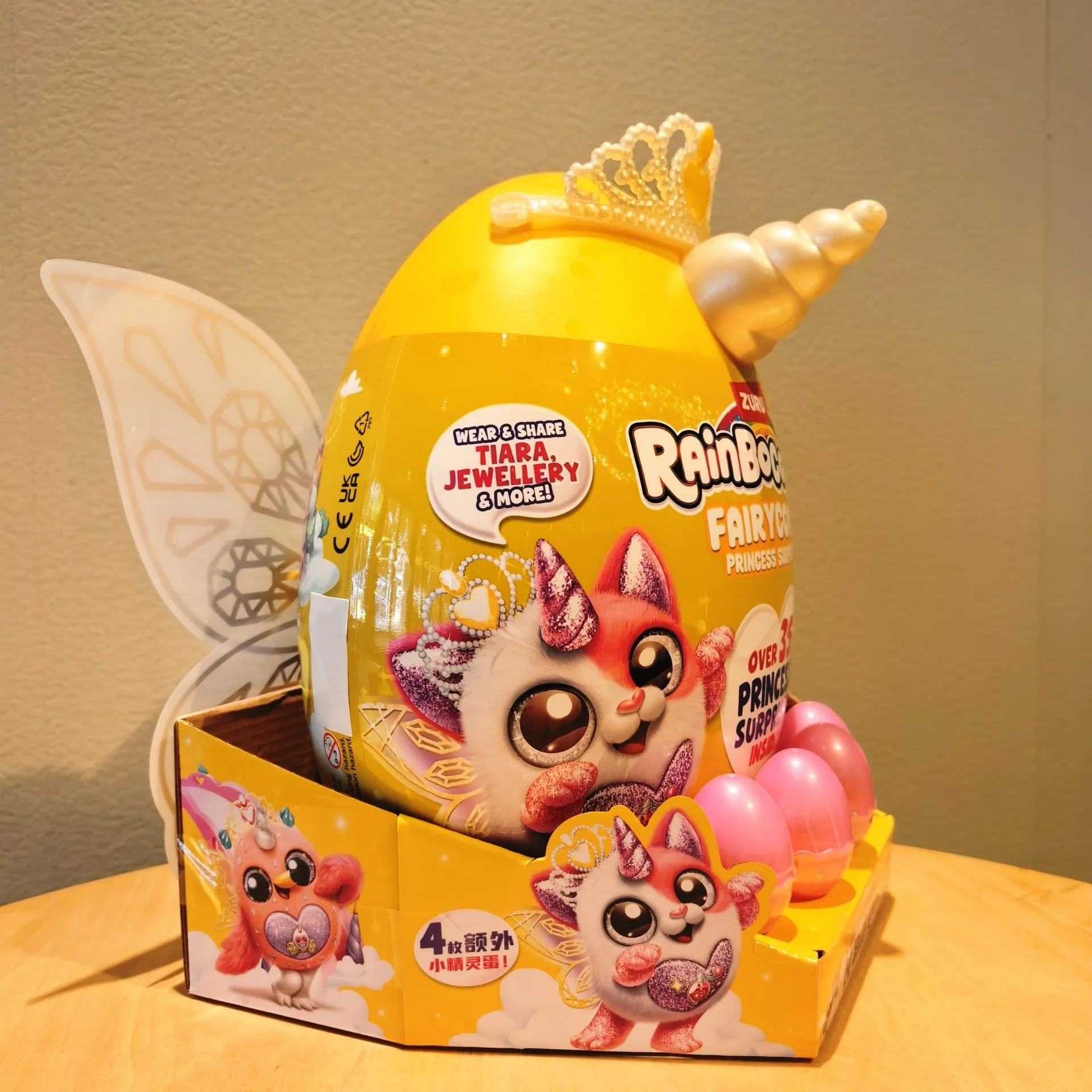 

Surprise Blind Egg 4 Mini Eggs Zuru Rainbocorns Fairycorn Princess Collectible Tiara Jewelry Desk Decor For Collectors Toy Gift