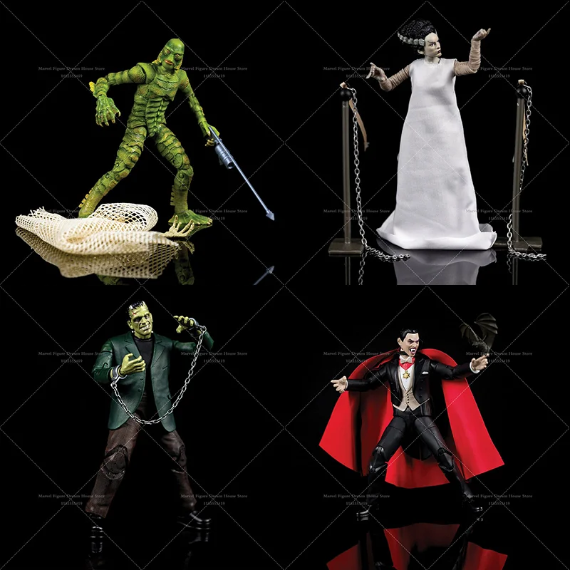 Jada 1/12 Scale  Global Monster Wave Fish Man Frank Weirdo Bride Original American 6-inch Full Set Women  Action Figure Soldie