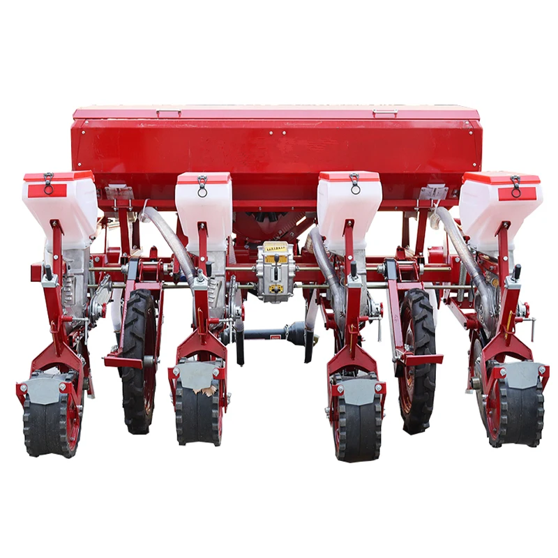 XinKai Tractor Mounted Vacuum Precise Corn Planting Machine With Gear Core Components High Productivity Fertilizer 2BYQF-4