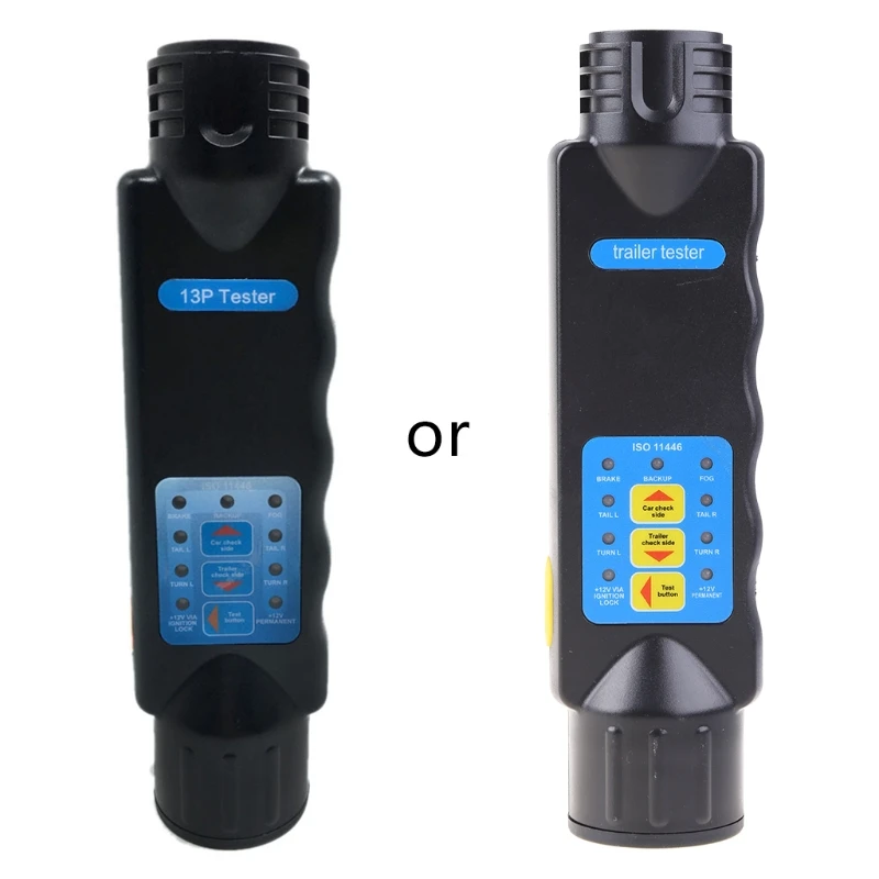 

12 В тестер диагностического инструмента 13-контактный сердечник с отверстием для прицепа автомобильный разъем разъем заднего