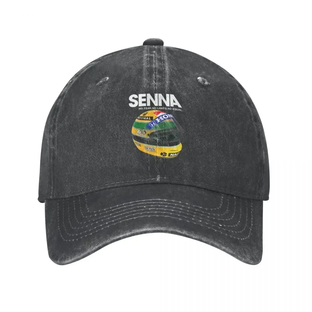 Hip Hop Wash Ayrton Senna casco coche de carreras Cola de Caballo gorra de béisbol papá verano Snapback sombrero Casquette