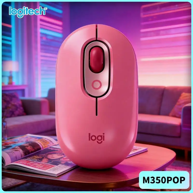 Logitech   POP Mouse High-Precision 1000 DPI Bluetooth USB Silent Touch for Lenovo ThinkPad X1 and Yoga Laptop Series Use