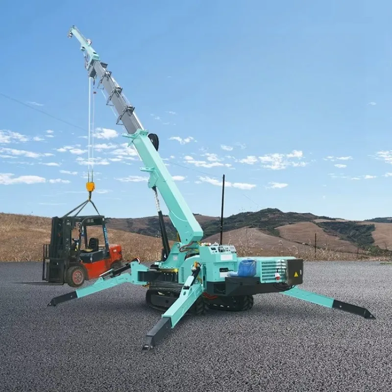 Spider Crane Compact Mini Hydraulic Crane Electric Remote Control Construction Lifting Equipment