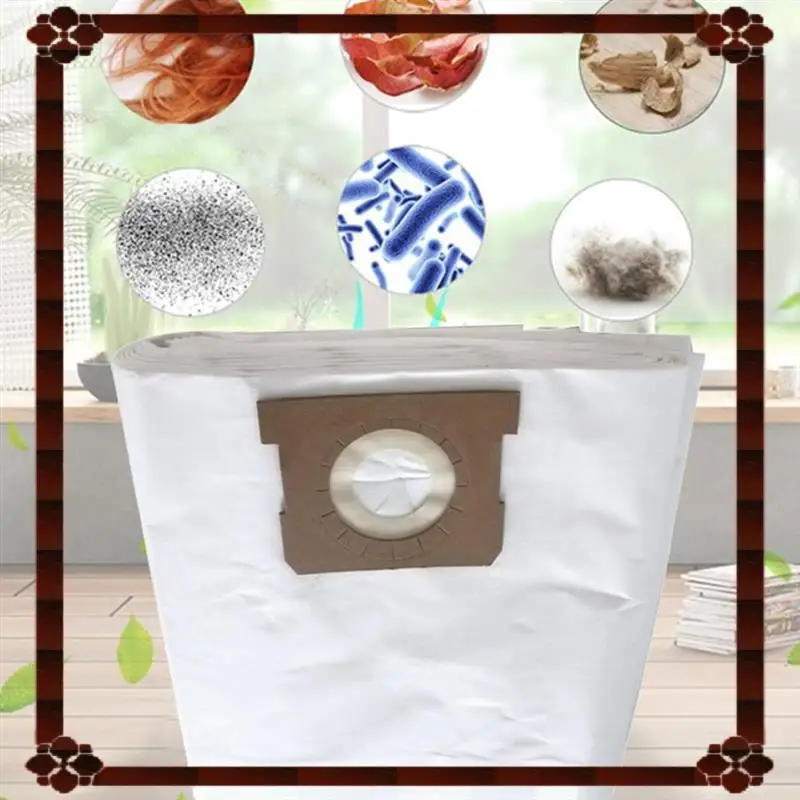 24-Hour Delivery 12PCS Dust Bags VF3503 For Ridgid 6- 9Gallon Wet Dry Vac High-Efficiency Dust Bags Garbage Vacuum Filter Bag Su