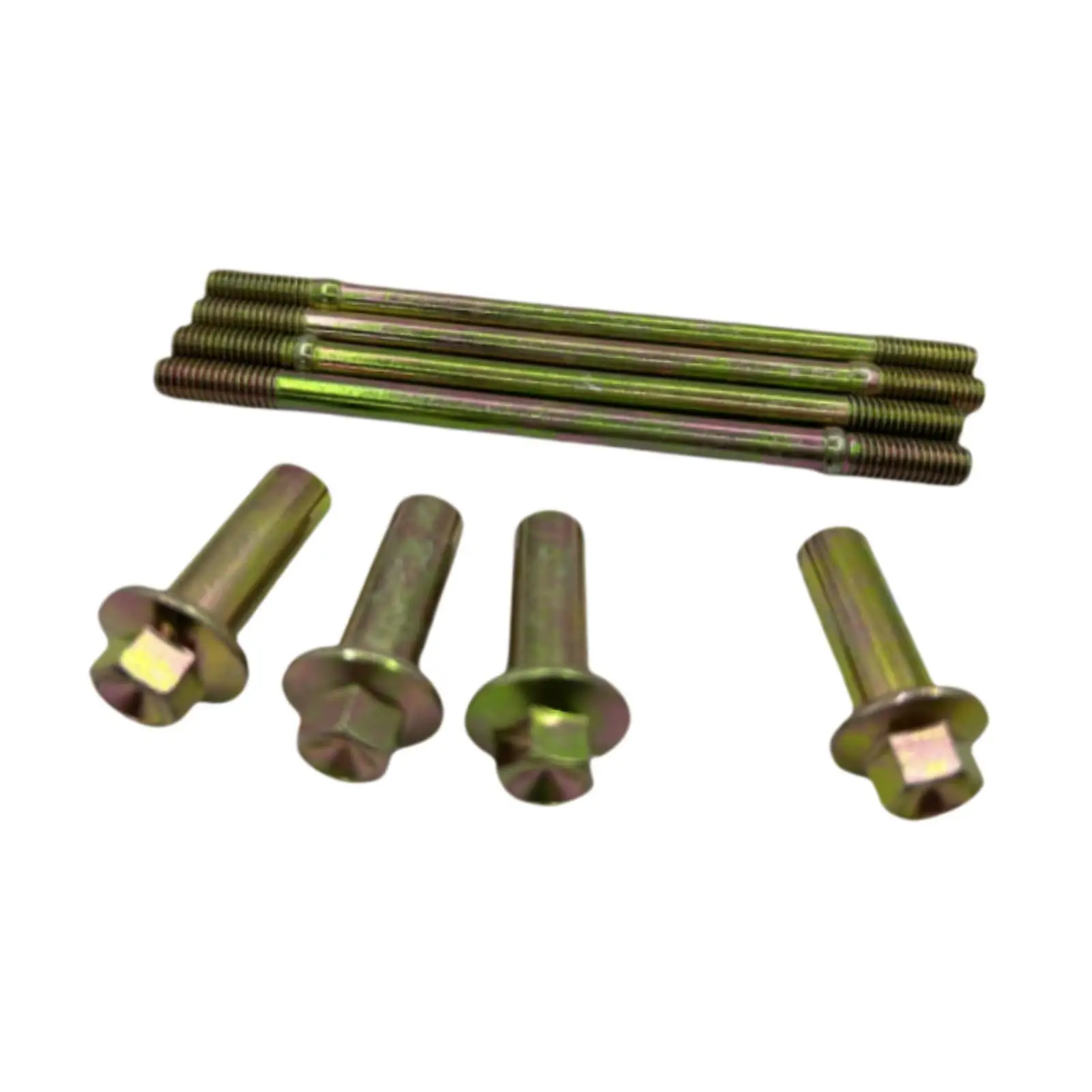 Motorcycle Cylinder Head Brass Fasteners Complete Stud Nut Set for Zongshen CG200 CG125 CG150 Engines