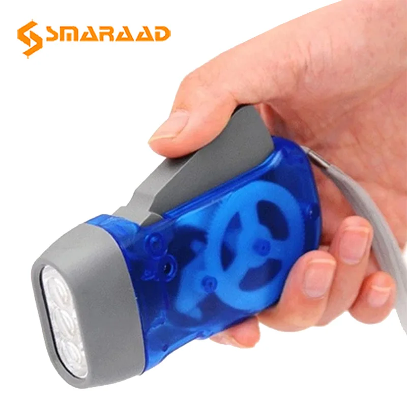 Mini Self Generating Flashlight Pressure Rechargeable Outdoor Used For Camping And Cycling at Night. LED Iights Are Rainproof