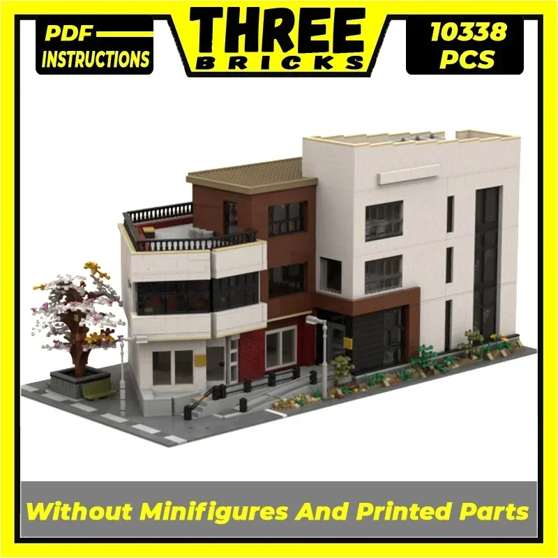 Street View Model Moc Building Bricks Ulsan Cultural Center Technology Modular Blocks Gifts Christmas Toys DIY Sets Assembly