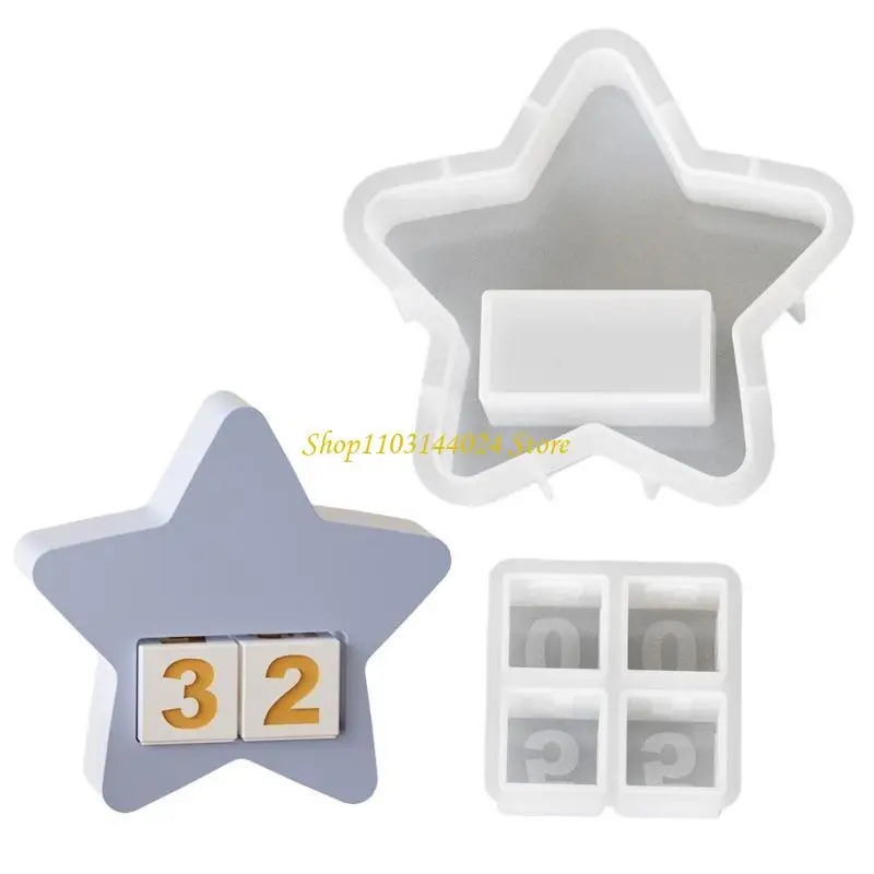 N5KE Versatile Sturdy Silicone Molds for Countdown Accessory Portable for Artistics and Craft Supplies Lovers