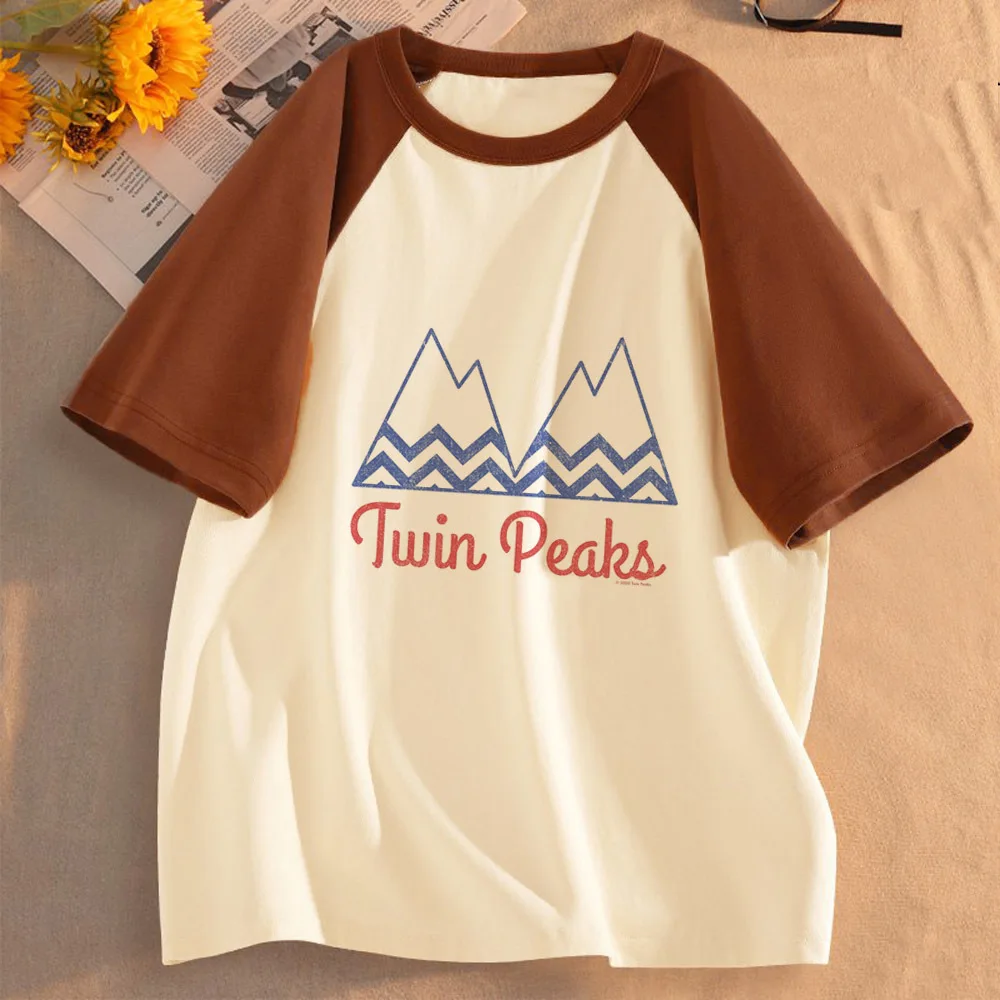 Twin Peaks t-shirt shoujo anime grunge goth cutecore summer tshirt emo 80s scene  funny alternative