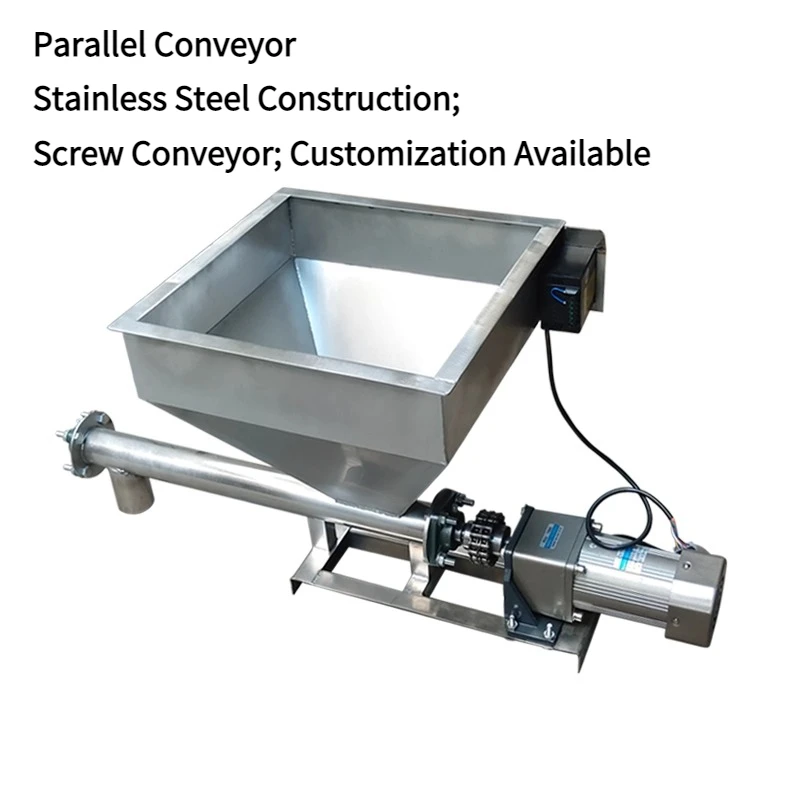 Automatic Screw Feeder  Adjustable Speed Screw Conveyor  Suitable for Feed Distribution Systems in Poultry and Livestock Farms