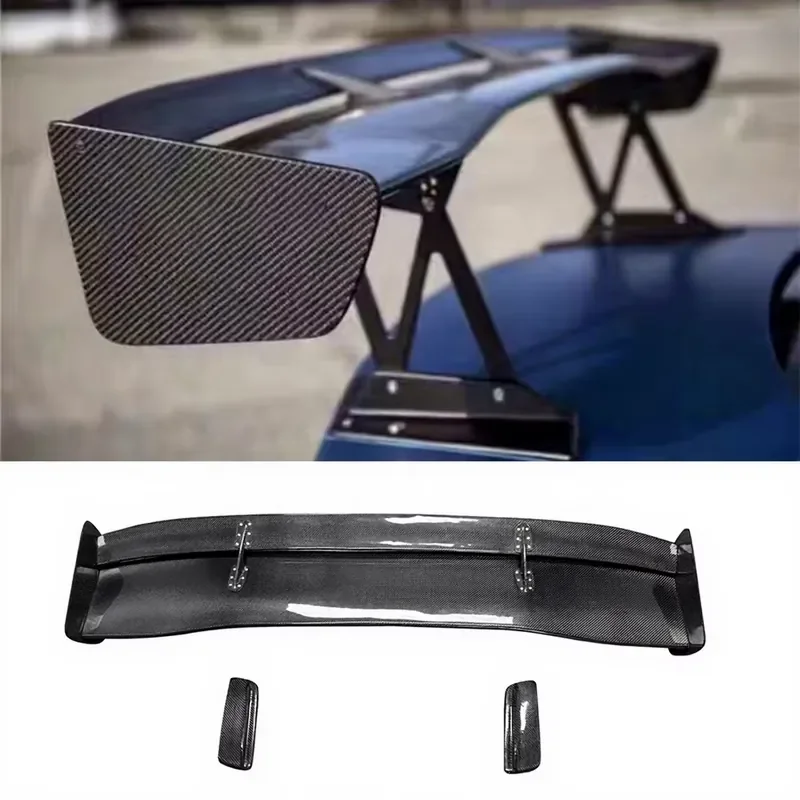 Volt Style Carbon Fiber Rear Wing for GT86 M2 M3 M4 Universal Car Double Layer Rear Trunk Wing Spoiler Bodykit