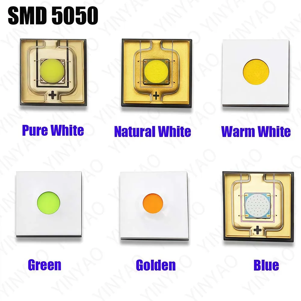 1-5Pcs LED Chip 8W 15W 20W Laser Light Beads SMD5050  White Natural White Blue Green For DIY Flashlight Torch Accessory Bulb
