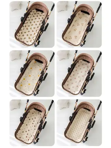 Soft and Comfortable Baby Walking Thick Cartoon Bear Baby Stroller Cushion Cotton Shoulder Strap Baby Stroller Cushion