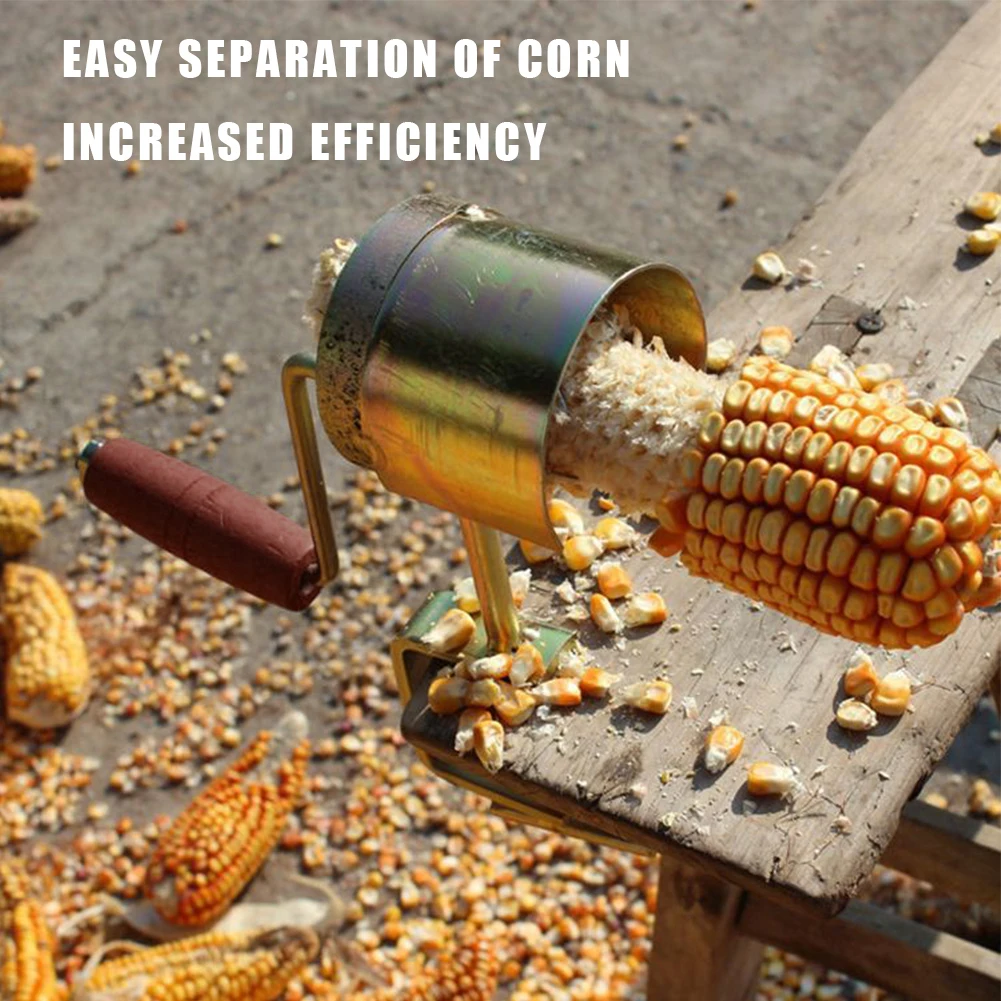 

Hand Crank Corn Peeler Thresher Shucker Clip Design Manual Corn Threshing Tool Sheller Separator for Kitchen Accessory/Gadgets