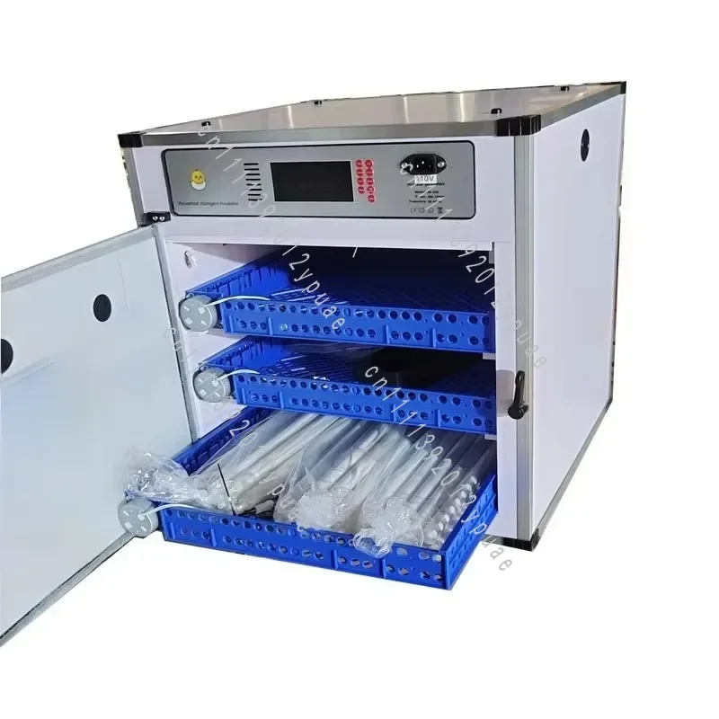 Mini Automatic Egg Incubator, PVC Construction, Hatching Device for Chicken, Duck, Pigeon, Goose, Ostrich & Turkey Breeding