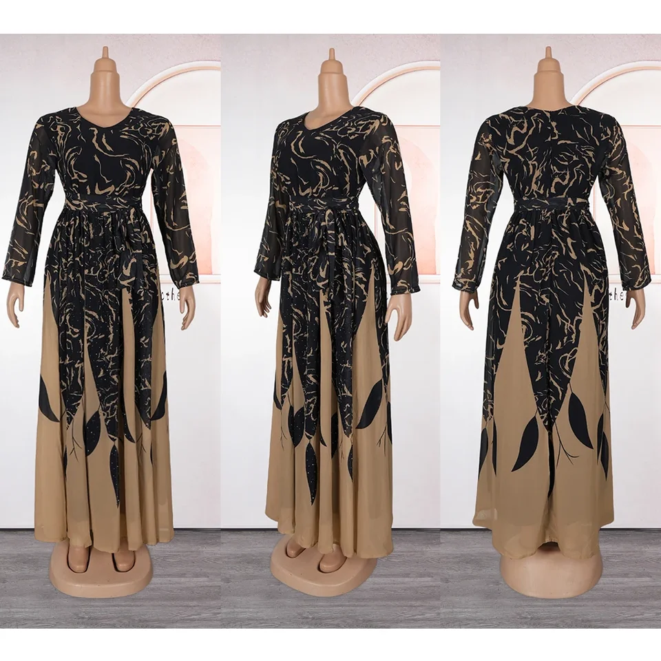 gold graduation dresses V Neck Open Back Beaded Mermaid Gold Long Prom Dresses with High Slit, –  Shiny Party main image 0
