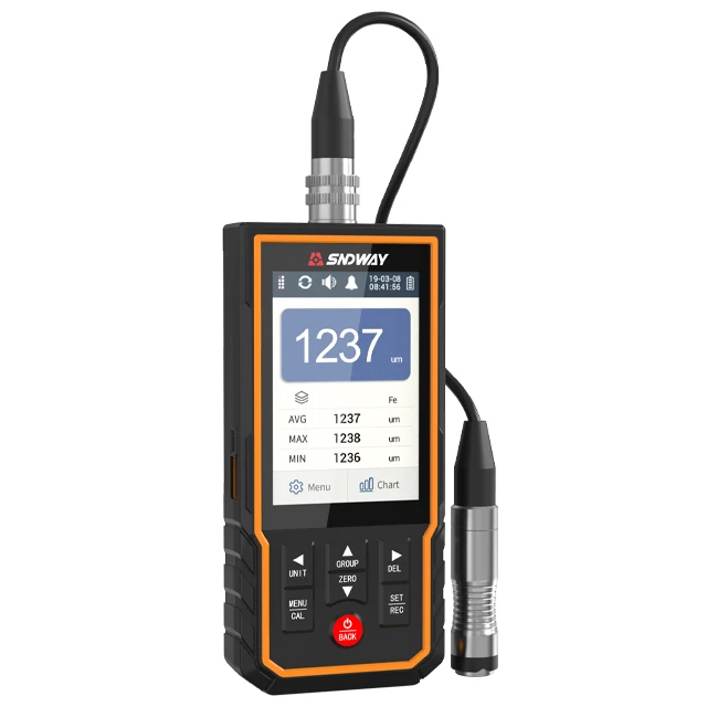 SW-6310D Coating Thickness Gauge Meter Procoating Tester Metal Thickness Measuring Instruments ABS Portable Thickness Gauge
