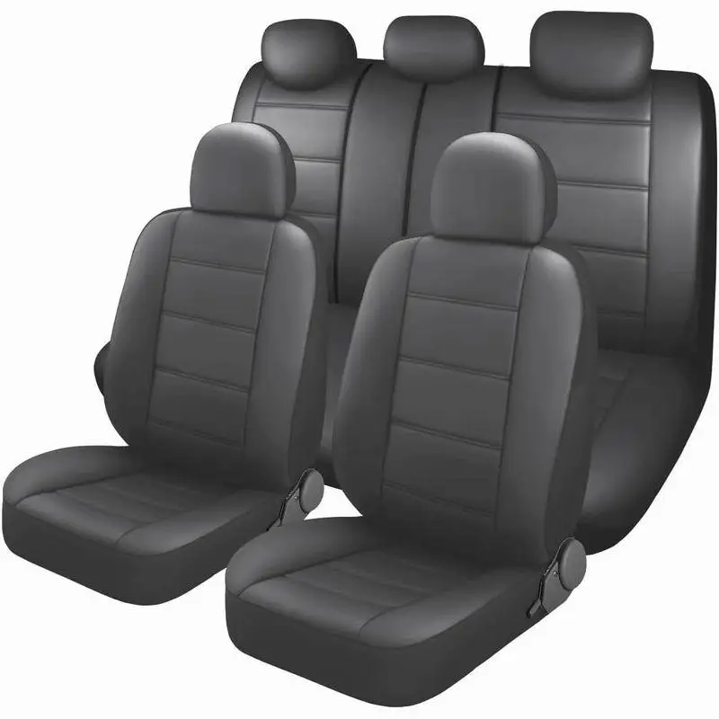 

Leather Car Seat Covers Full Set Breathable Automotive Seat Covers Waterproof Seat Protectors Universal Fit for Most Automotive