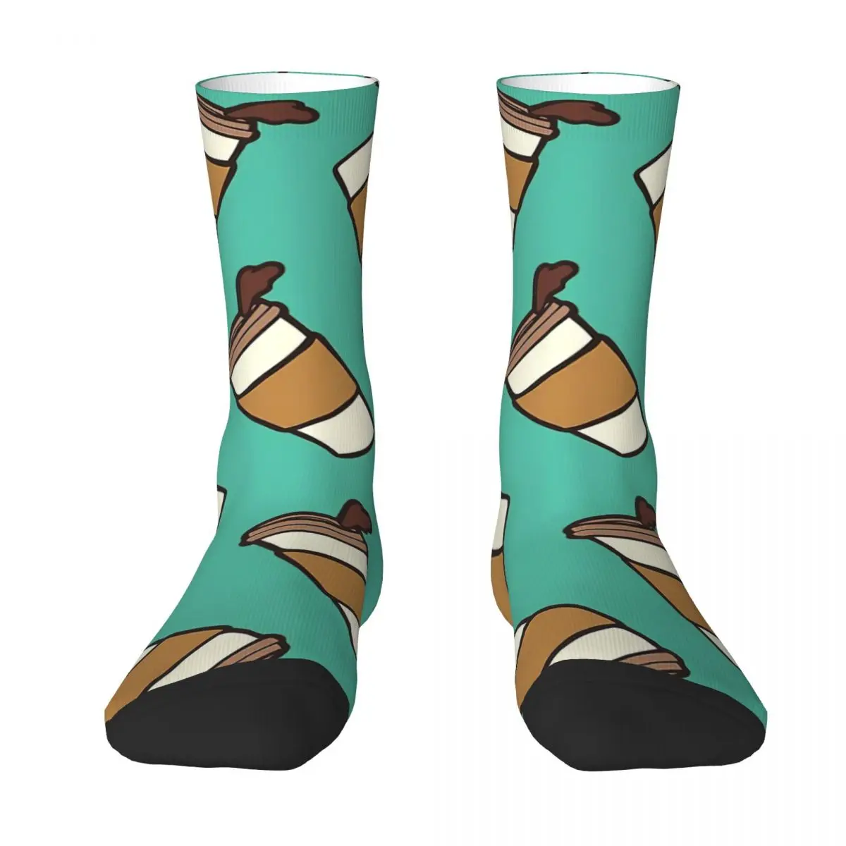 Take It Away Coffee Pattern Adult Socks,Unisex socks,men Socks women Socks