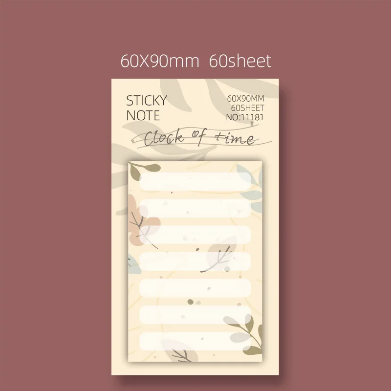 INS Clock Of Time Wind Note Book carta adesiva quaderno per appunti per studenti Creative N Times Paste CYBQ287