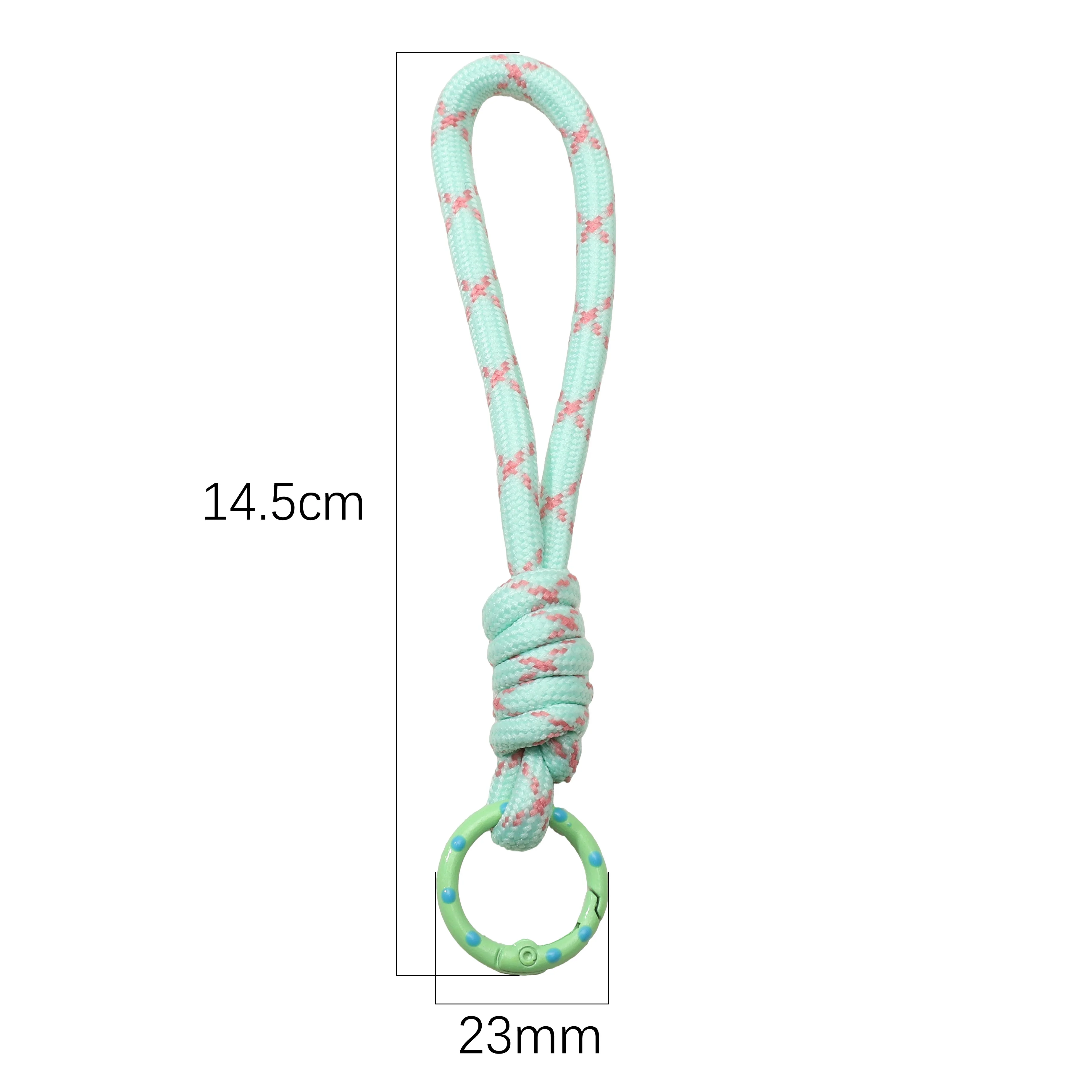 

14.5cm 1pc/bag Fashion Multicolor Braided Phone Lanyard With Connector For DIY Jewelry Making Phone Chain Keychain Accessories