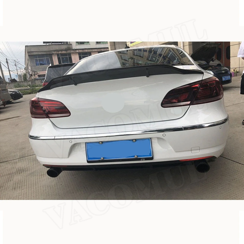 

VACOMUL For CC Carbon fiber Rear spoiler for Volkswagen VW Passat CC Sandard 2009-2018 R Style Trunk Boot Duck Wings
