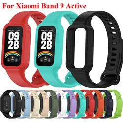 Silicone Strap for Xiaomi Smart Band 9 Acticve Bracelet Sports Watch Strap Smartwatch Wristband for Mi Band 9 Active Accessories