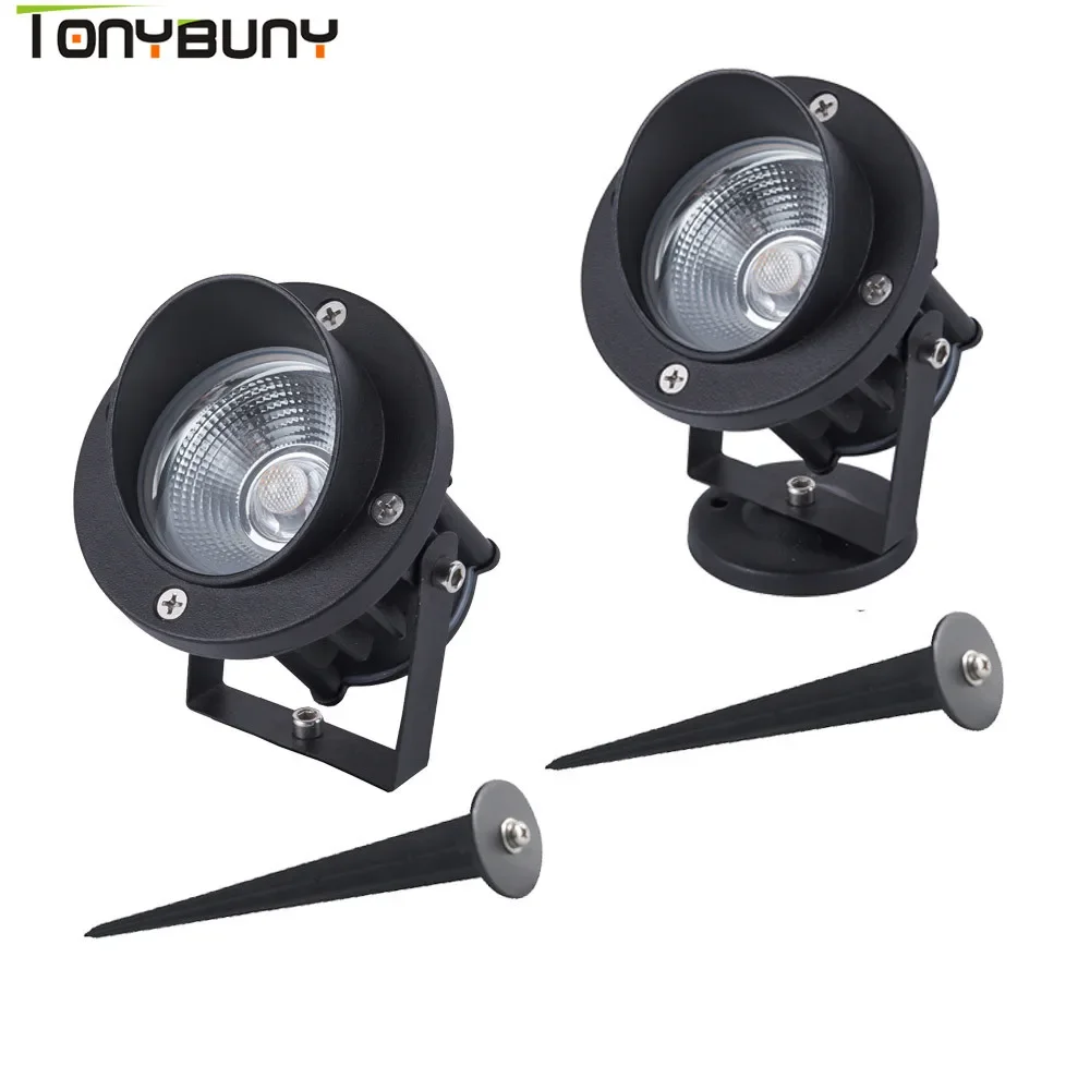 Waterproof Landscape Lighting-Super Bright 3w 5w 10w Outdoor LED Spot Light Black Shell IP65 Spike Light