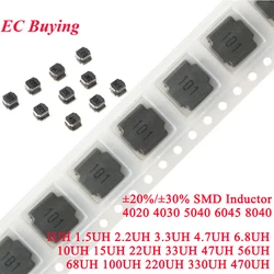 10-50pcs 4030 SWPA4030S 4020 5040 6045 8040 SMD Power Inductor 2.2uH 3.3uH 4.7uH 6.8uH 10uH 15uH 22uH 33uH 47uH 56uH Wire Wound