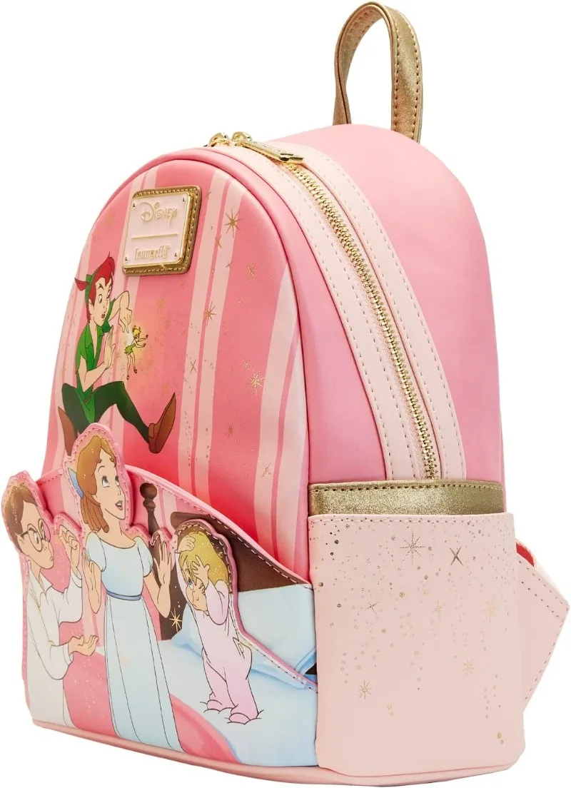 Loungefly Women's Pink Tinkerbell Print Mini Backpack for Kids & Adults view 3