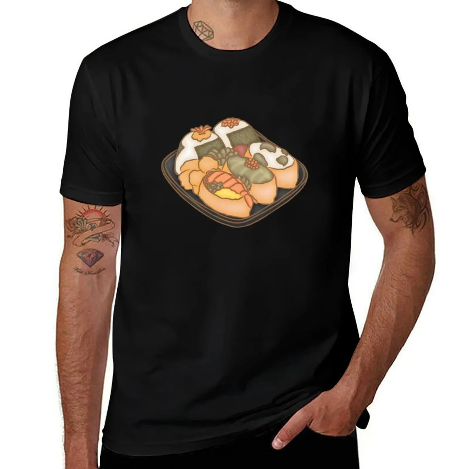 

Festive Japanese Delights T-Shirt cotton man t-shirts anime clothes tshirts personalised funny gifts clothing for men