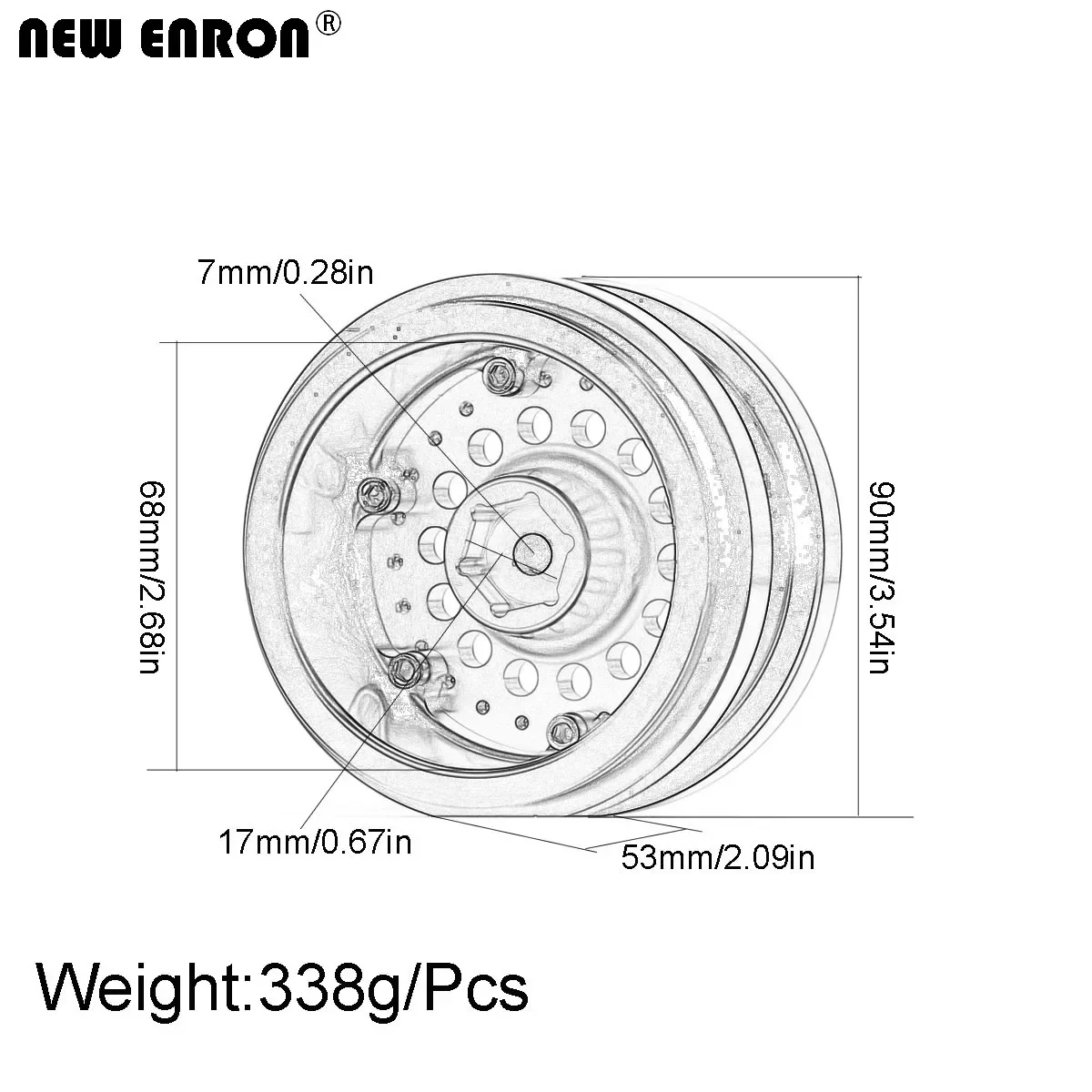 NEW ENRON T6061 Aluminium 2.9\