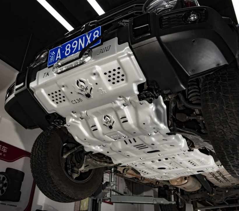 

Junxi High Quality Top Sale 5083 Magnesium Aluminum Alloy Chassis Guard Bottom protection Skid Plate for Gwm tank 300 Off-road