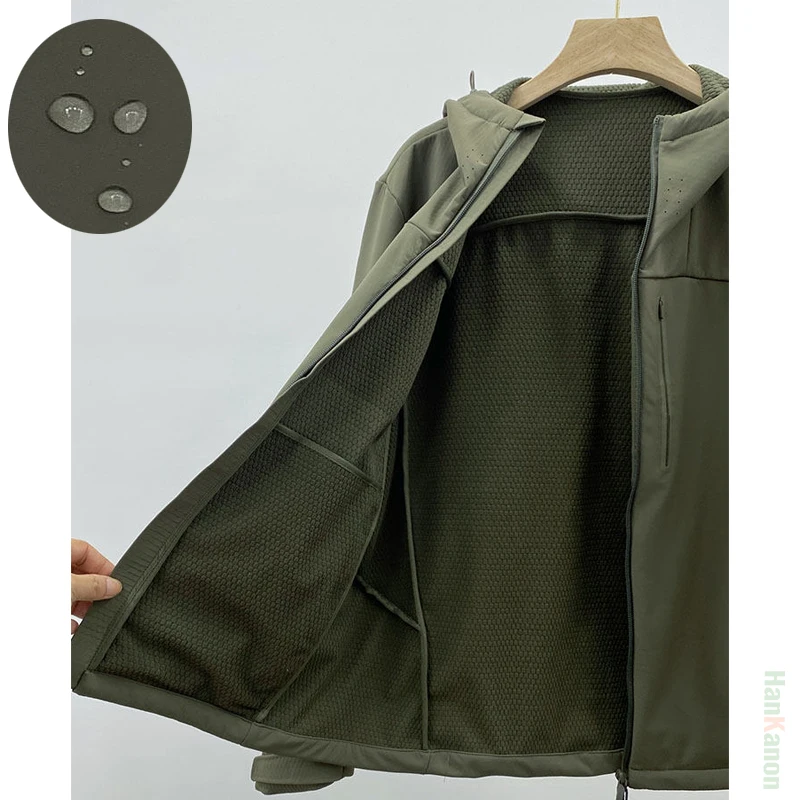 

Unisex Pure Color Hooded Fleece - Lined Soft - Shell Jacket: New Arrival for Autumn/Winter Outdoor