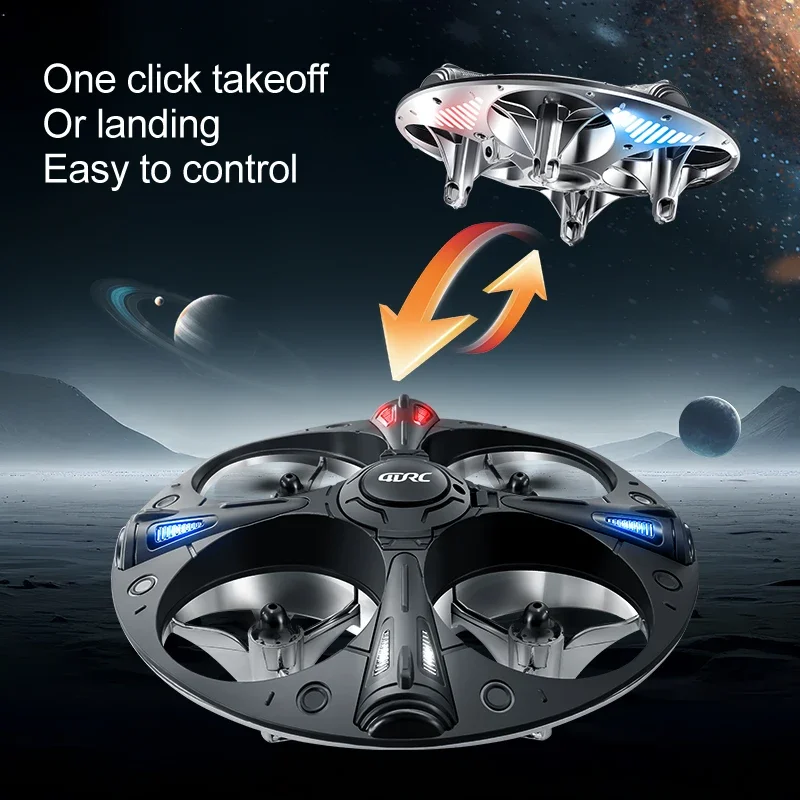 4DRC Neue V43 Mini UFO RC Drone Mit LED Licht Höhe Halten Quadcopter Anti-kollision Induktion Eders RC Spielzeug für Jungen Kinder