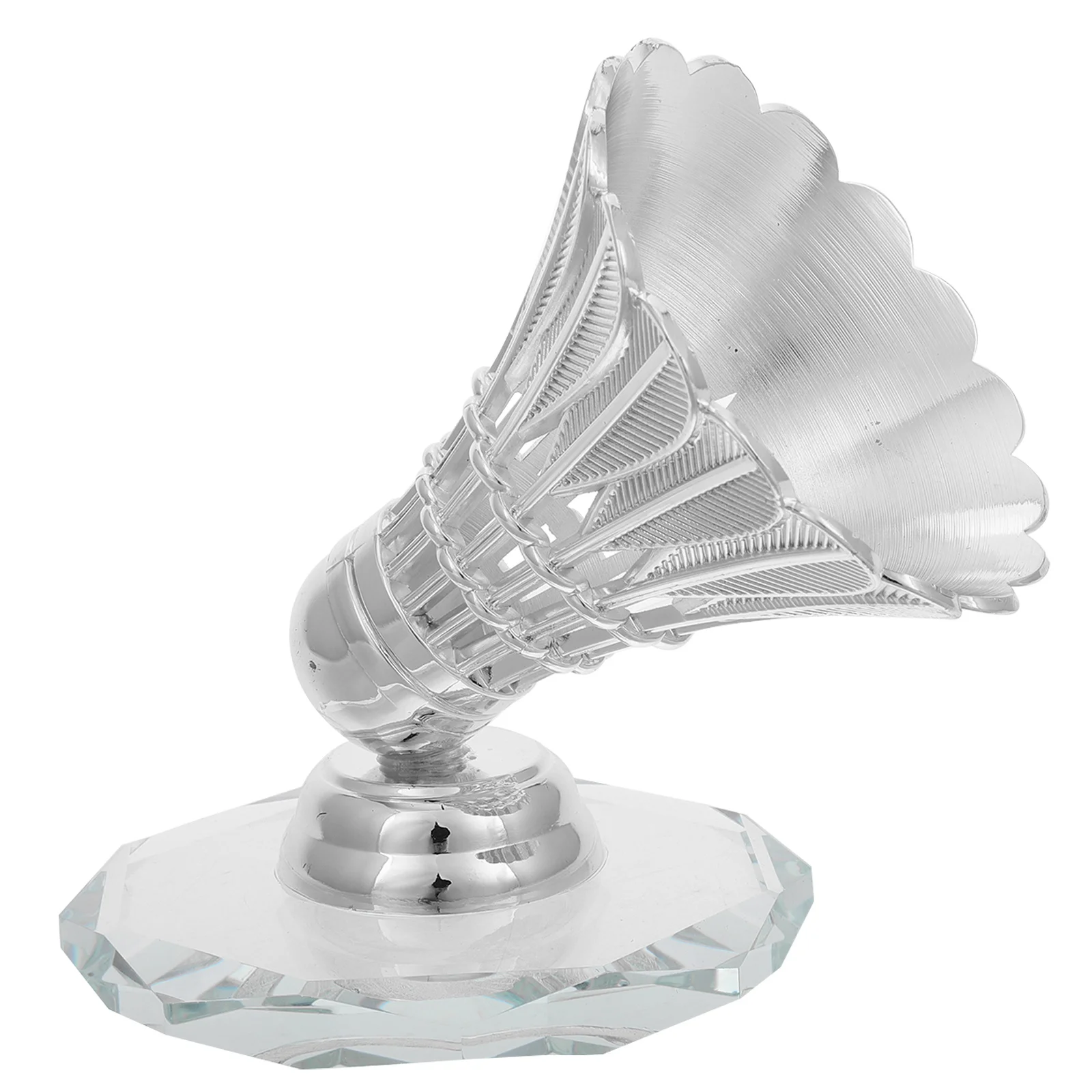 

Elegant Silver Shuttlecock Sculpture Decorative Badminton Statue for Car Dashboard Badminton Enthusiast Auto Interior Accessory