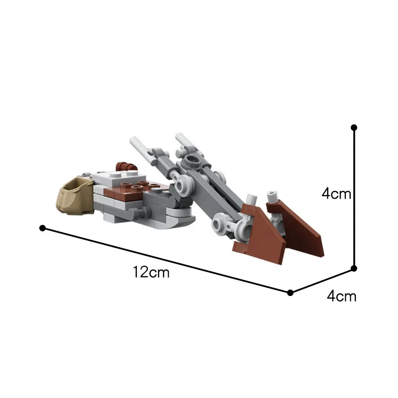 Space wars bike craft Battle pack Microfighter vehicles Toy building set Designed for action play Role-play Starter brick