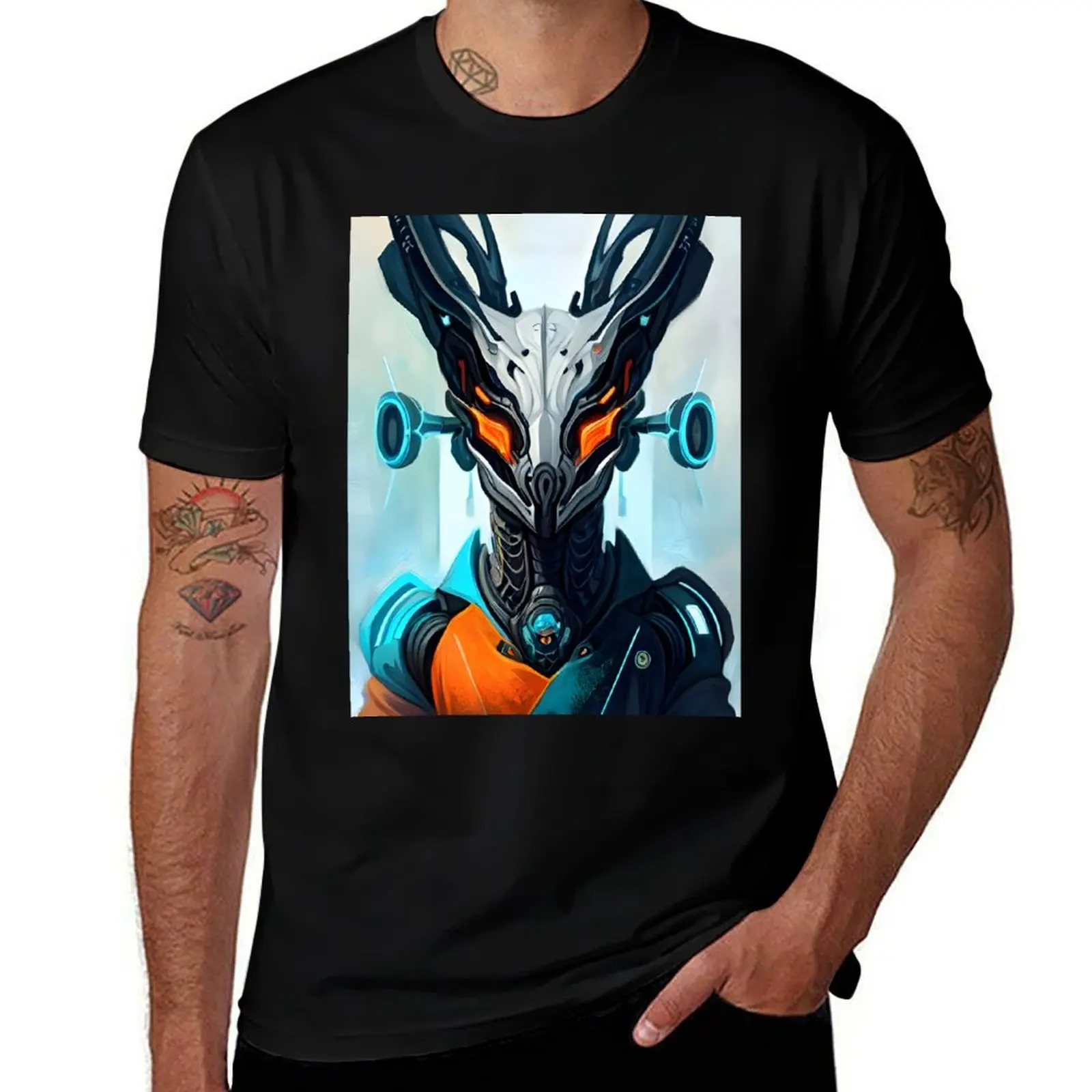

Cyberpunk Alien Art T-Shirt vintage graphic tee funny gifts quick-drying summer shirt mens graphic t-shirts
