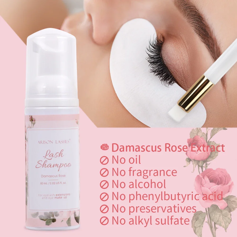 60Ml Cây Nối Mi Mi Dầu Gội Tạo Bọt Dầu Gội Bơm Báo Chí Thiết Kế Sợi Mi Nâng Mi Bụi Bọt Rửa Mi Tặng Bộ Vệ Sinh