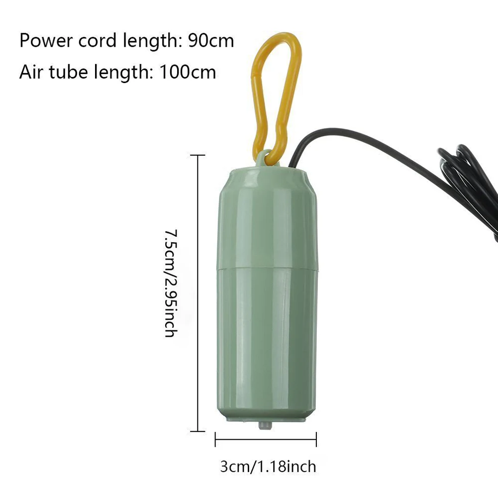 Bomba De Ar Portátil Mini Tanque De Peixes, USB Compressor Silencioso, Aerador, Acessórios De Aquário, Casa, Jardim, Oxigênio genator