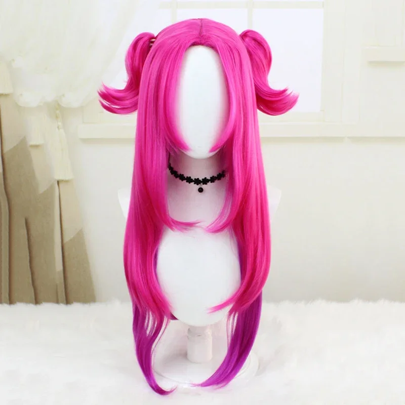 Game Heartsteel Alune Cosplay Wig Adult Women Pink Purple Gradient Styling Long Hair Heat Resistant Synthetic Wigs Halloween